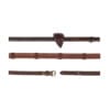 Dy'on Collection Rubber Reins with Loops & Plaited Finish